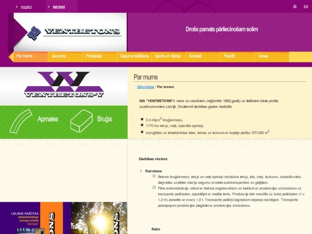 Ventbetons, SIA
